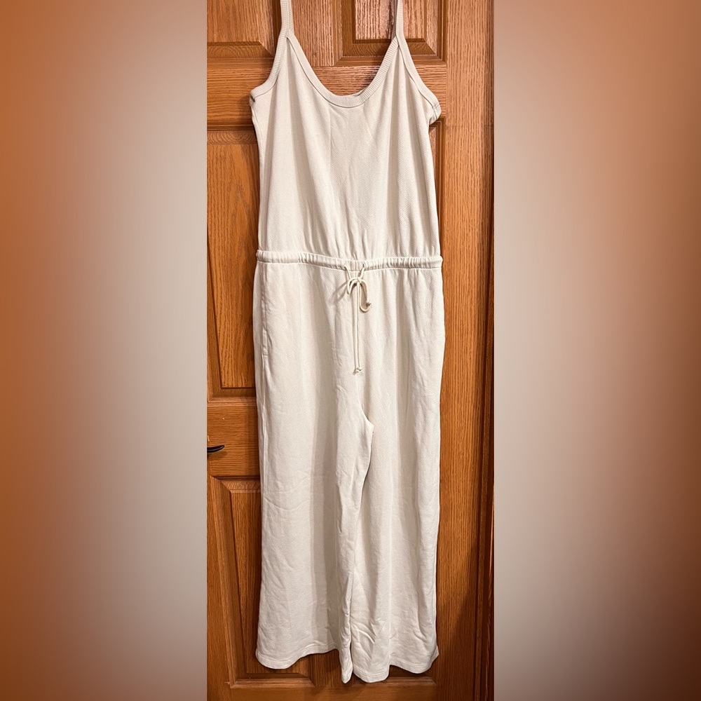 Universal Thread Cream Wide Leg Jumpsuit